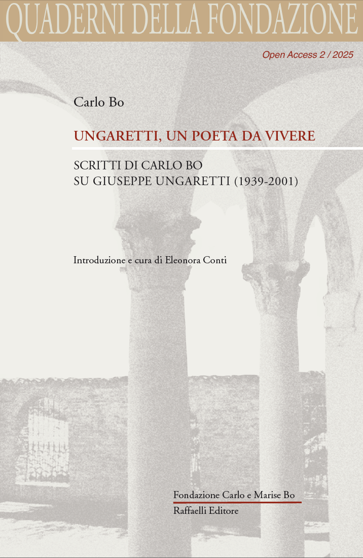 2. Carlo Bo - Ungaretti, un poeta da vivere - vol.1