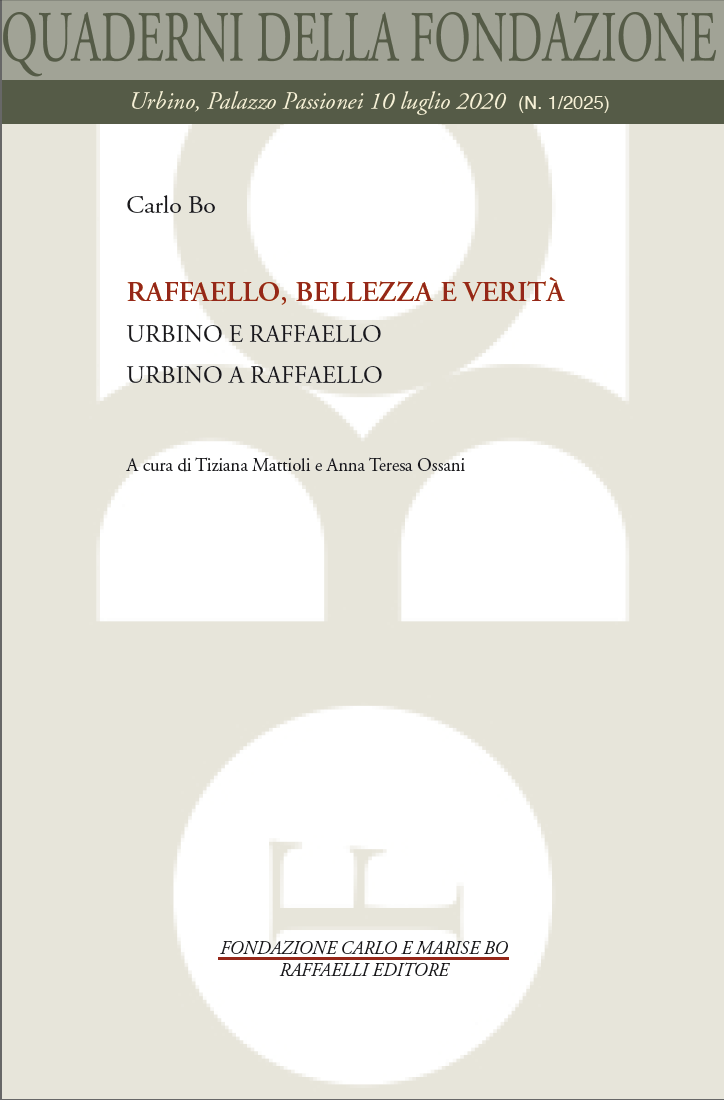 1. Carlo Bo - Raffaello, bellezza e verità