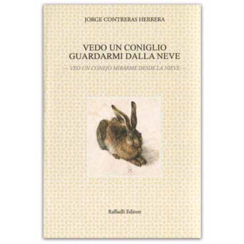 Vedo un coniglio guardarmi dalla neve